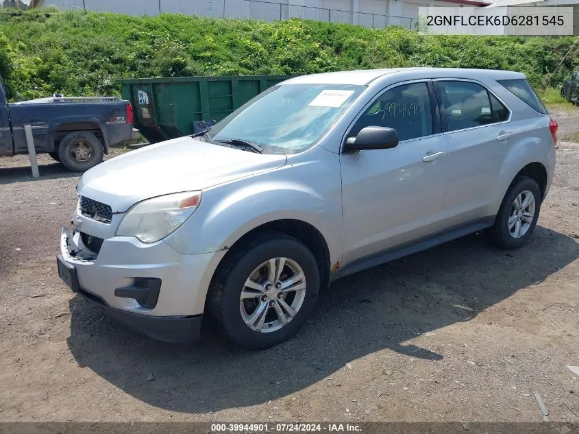 2GNFLCEK6D6281545 2013 Chevrolet Equinox Ls