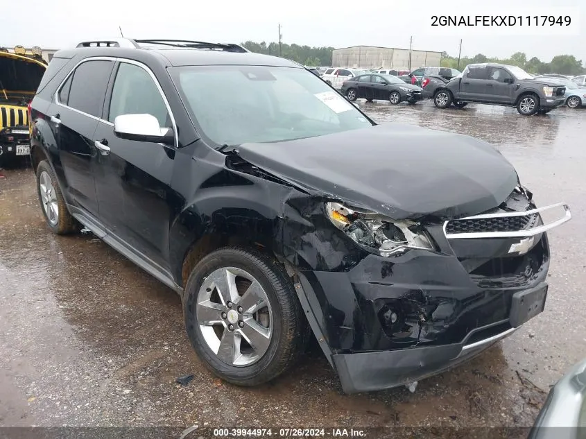 2GNALFEKXD1117949 2013 Chevrolet Equinox Ltz