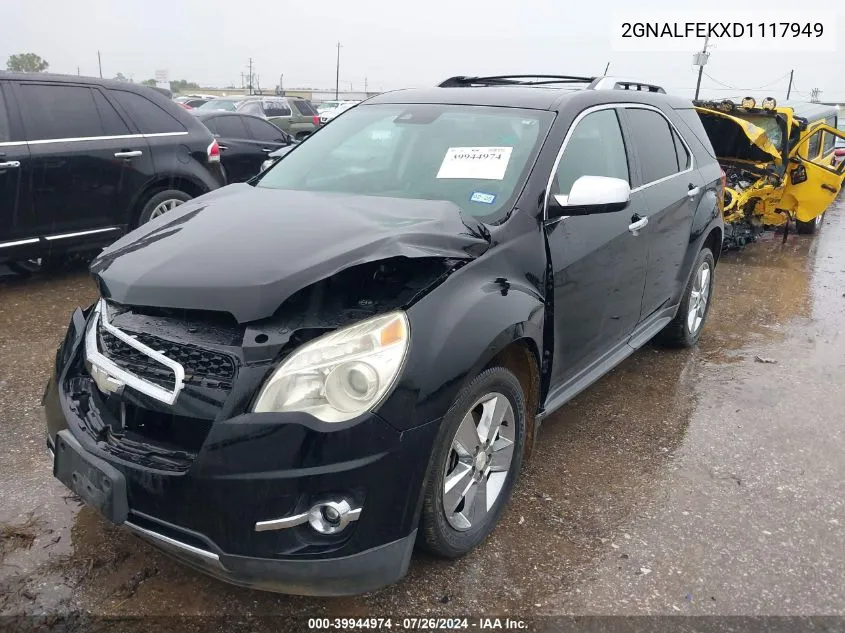 2GNALFEKXD1117949 2013 Chevrolet Equinox Ltz