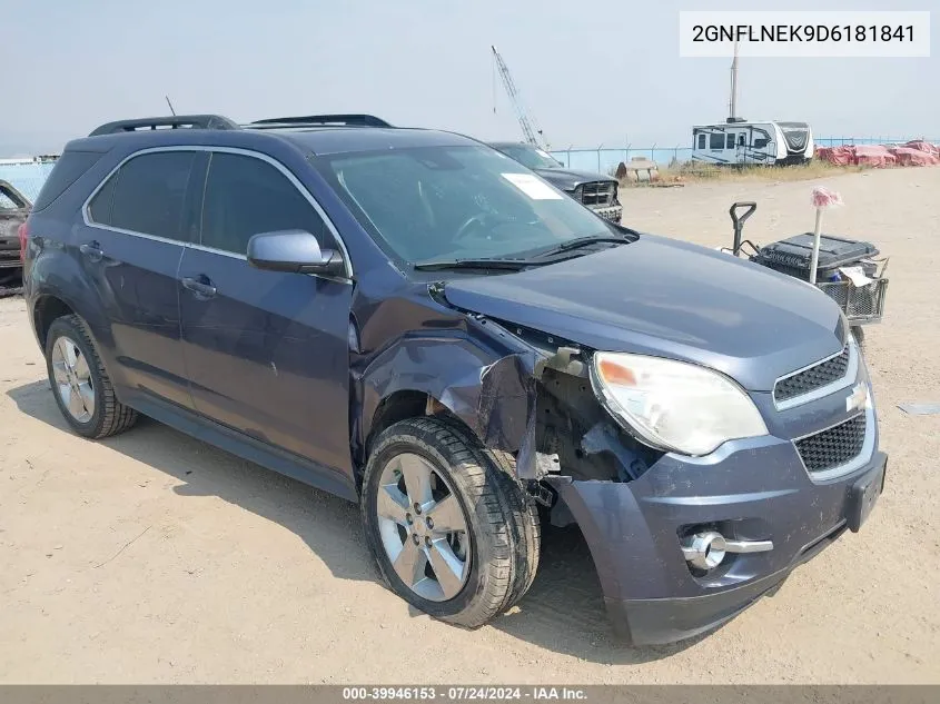 2013 Chevrolet Equinox 2Lt VIN: 2GNFLNEK9D6181841 Lot: 39946153