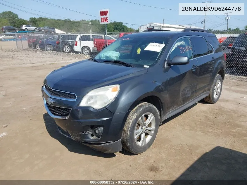 2013 Chevrolet Equinox 1Lt VIN: 2GNALDEK9D6244778 Lot: 39958332