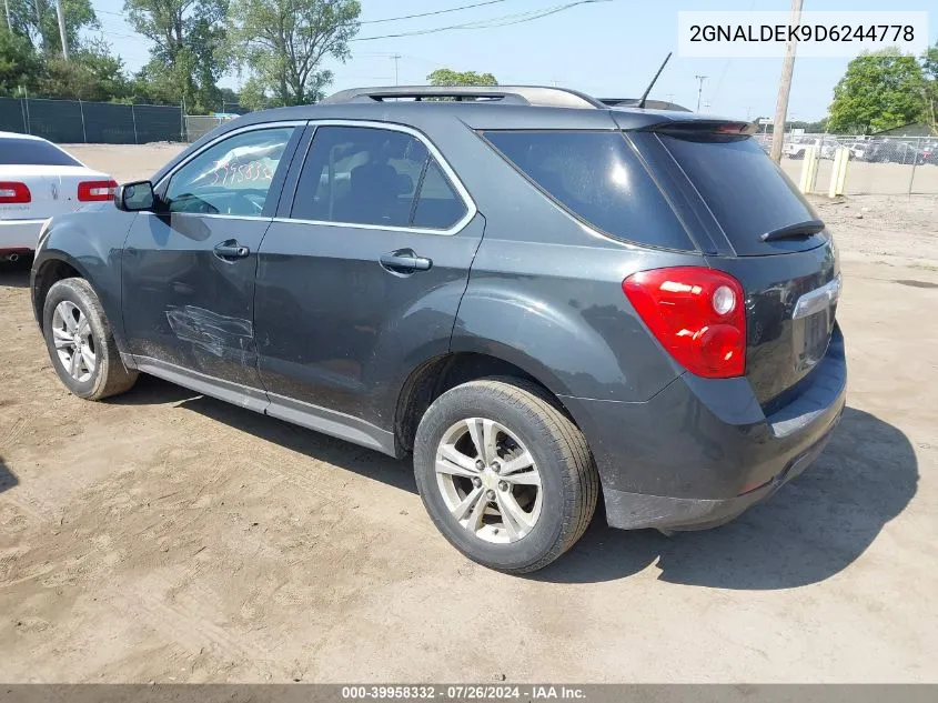 2013 Chevrolet Equinox 1Lt VIN: 2GNALDEK9D6244778 Lot: 39958332