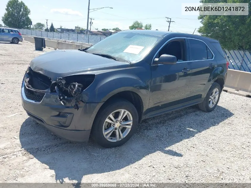 2013 Chevrolet Equinox Ls VIN: 2GNALBEK6D1241872 Lot: 39959865