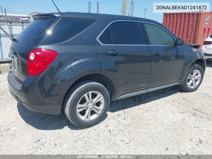 2013 Chevrolet Equinox Ls VIN: 2GNALBEK6D1241872 Lot: 39959865