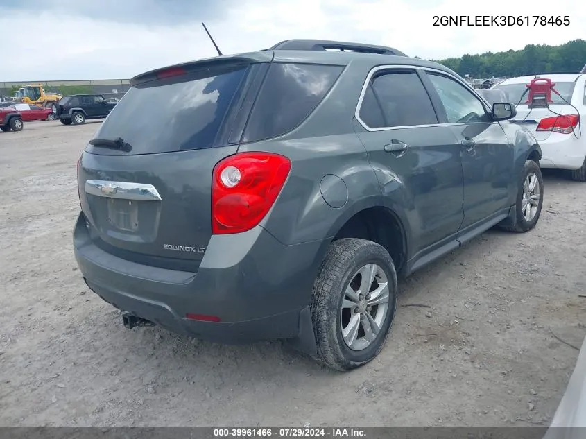 2013 Chevrolet Equinox 1Lt VIN: 2GNFLEEK3D6178465 Lot: 39961466