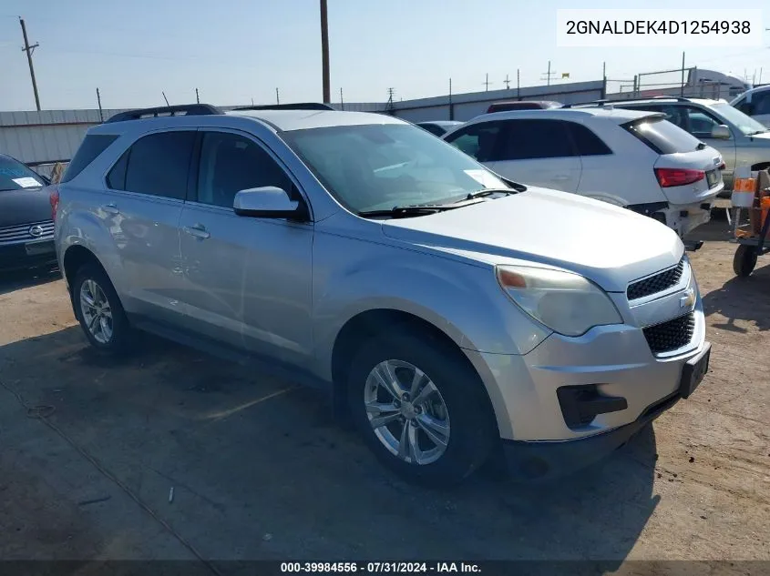 2013 Chevrolet Equinox 1Lt VIN: 2GNALDEK4D1254938 Lot: 39984556