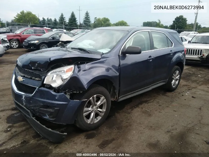 2GNALBEK0D6273994 2013 Chevrolet Equinox Ls