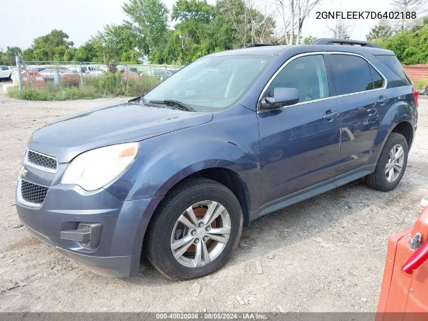 2013 Chevrolet Equinox 1Lt VIN: 2GNFLEEK7D6402188 Lot: 40020036