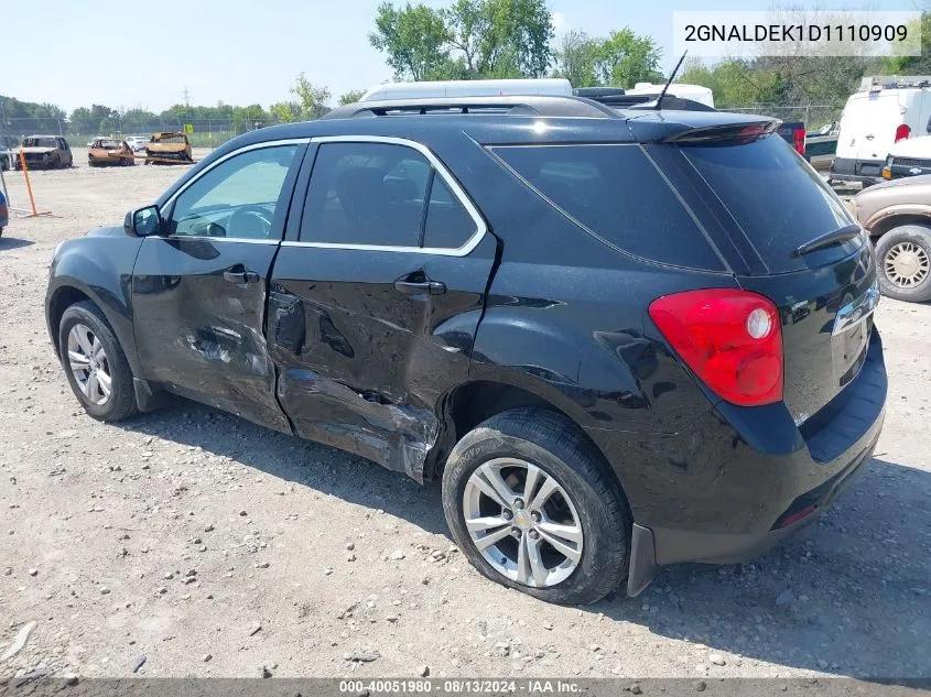 2013 Chevrolet Equinox Lt VIN: 2GNALDEK1D1110909 Lot: 40051980