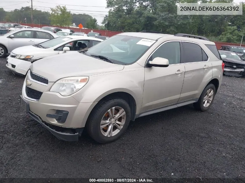 2013 Chevrolet Equinox Lt VIN: 2GNALDEK6D6364392 Lot: 40052593