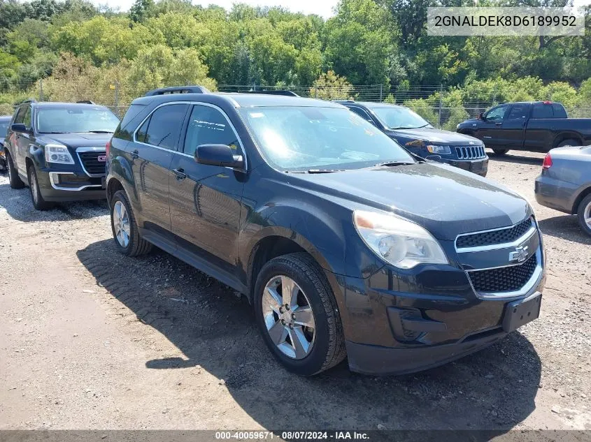 2013 Chevrolet Equinox 1Lt VIN: 2GNALDEK8D6189952 Lot: 40059671