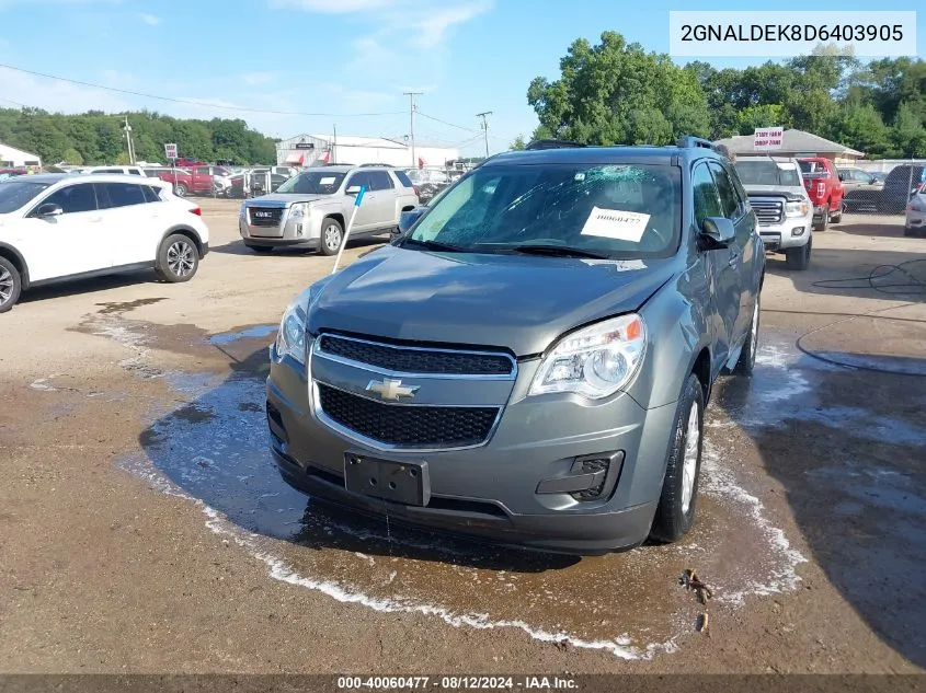 2013 Chevrolet Equinox 1Lt VIN: 2GNALDEK8D6403905 Lot: 40060477