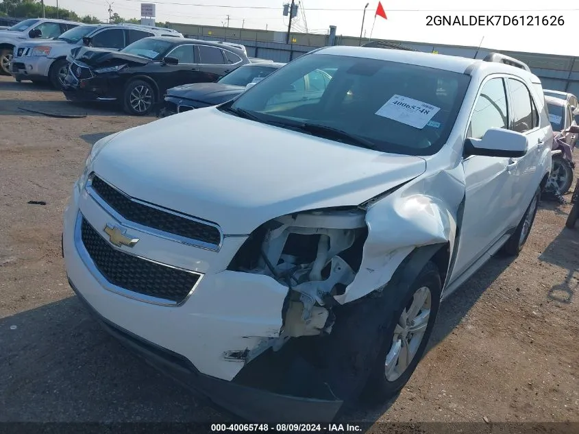 2013 Chevrolet Equinox Lt VIN: 2GNALDEK7D6121626 Lot: 40065748