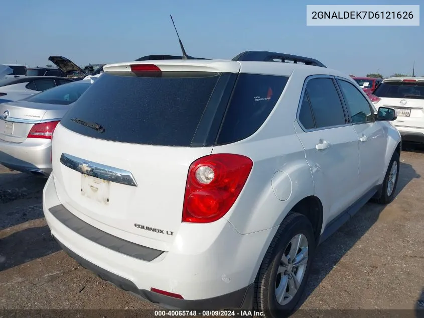 2013 Chevrolet Equinox Lt VIN: 2GNALDEK7D6121626 Lot: 40065748