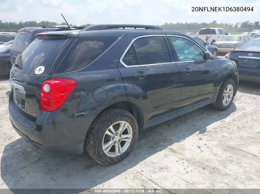 2013 Chevrolet Equinox 2Lt VIN: 2GNFLNEK1D6380494 Lot: 40083600