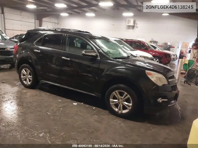 2GNFLGEK4D6138245 2013 Chevrolet Equinox Ltz