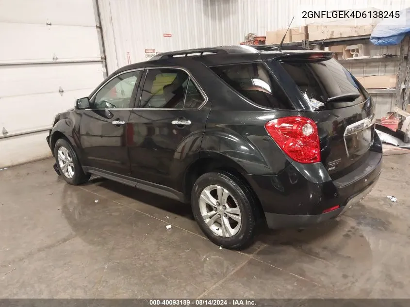 2GNFLGEK4D6138245 2013 Chevrolet Equinox Ltz