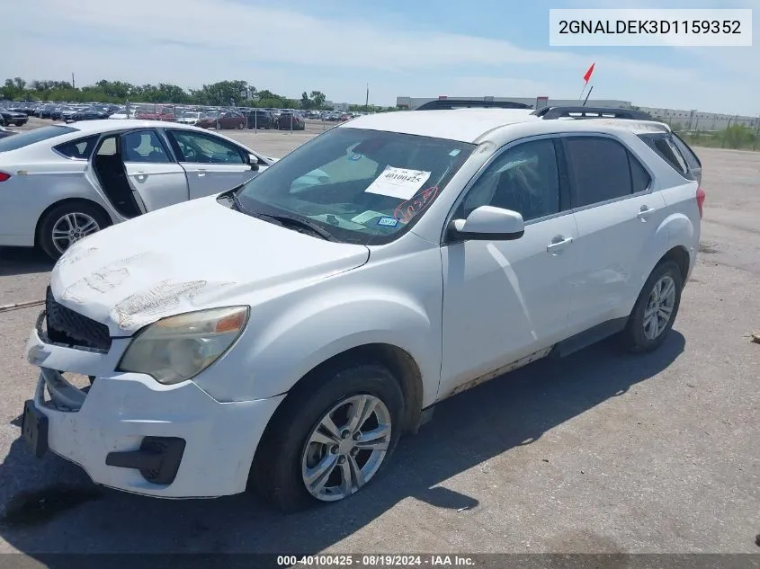 2013 Chevrolet Equinox 1Lt VIN: 2GNALDEK3D1159352 Lot: 40100425