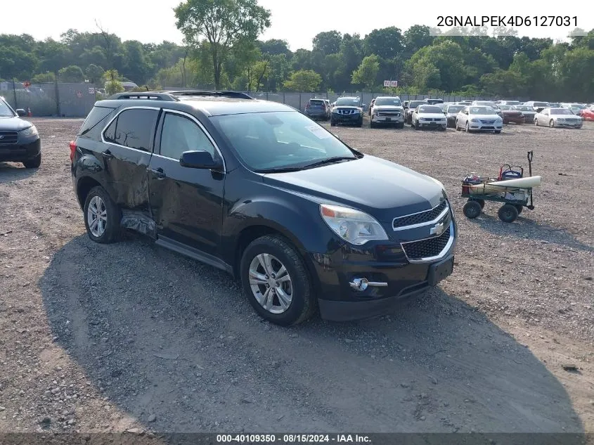 2013 Chevrolet Equinox 2Lt VIN: 2GNALPEK4D6127031 Lot: 40109350