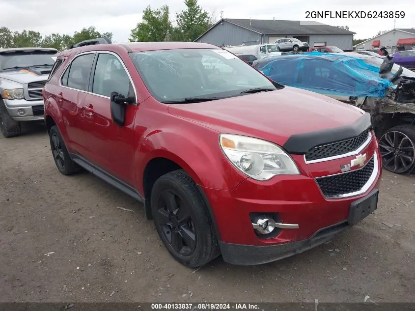 2013 Chevrolet Equinox 2Lt VIN: 2GNFLNEKXD6243859 Lot: 40133837