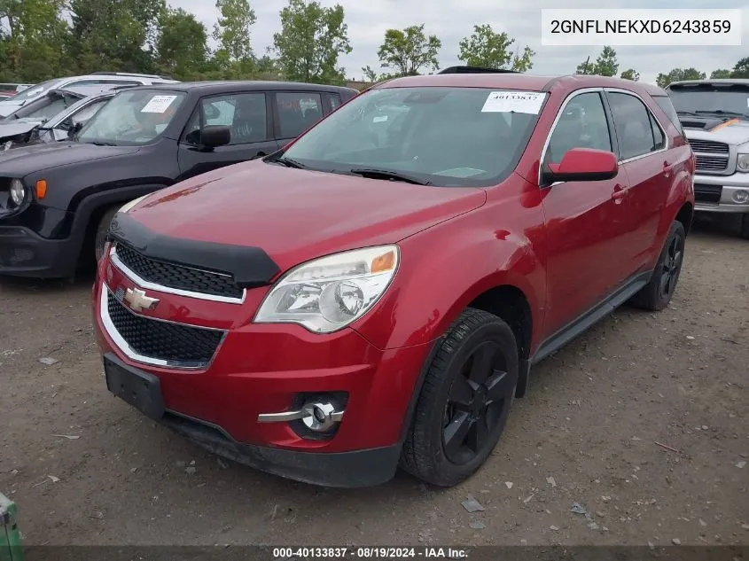 2013 Chevrolet Equinox 2Lt VIN: 2GNFLNEKXD6243859 Lot: 40133837