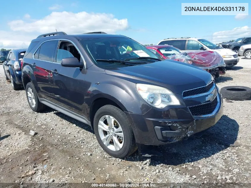 2GNALDEK4D6331178 2013 Chevrolet Equinox 1Lt