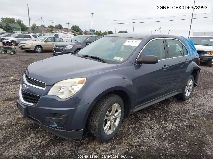 2013 Chevrolet Equinox Ls VIN: 2GNFLCEK0D6373993 Lot: 40151164