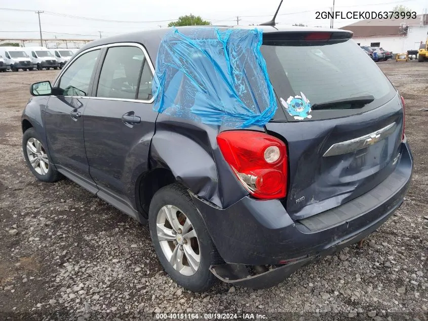 2013 Chevrolet Equinox Ls VIN: 2GNFLCEK0D6373993 Lot: 40151164