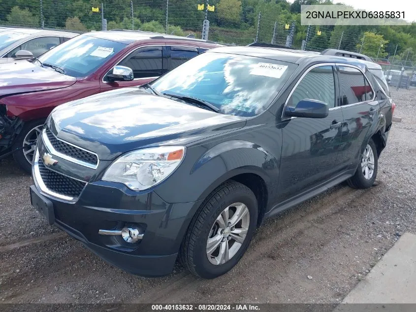 2013 Chevrolet Equinox Lt VIN: 2GNALPEKXD6385831 Lot: 40153632