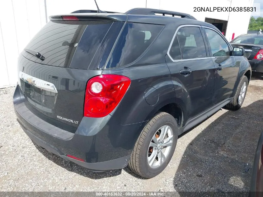 2013 Chevrolet Equinox Lt VIN: 2GNALPEKXD6385831 Lot: 40153632