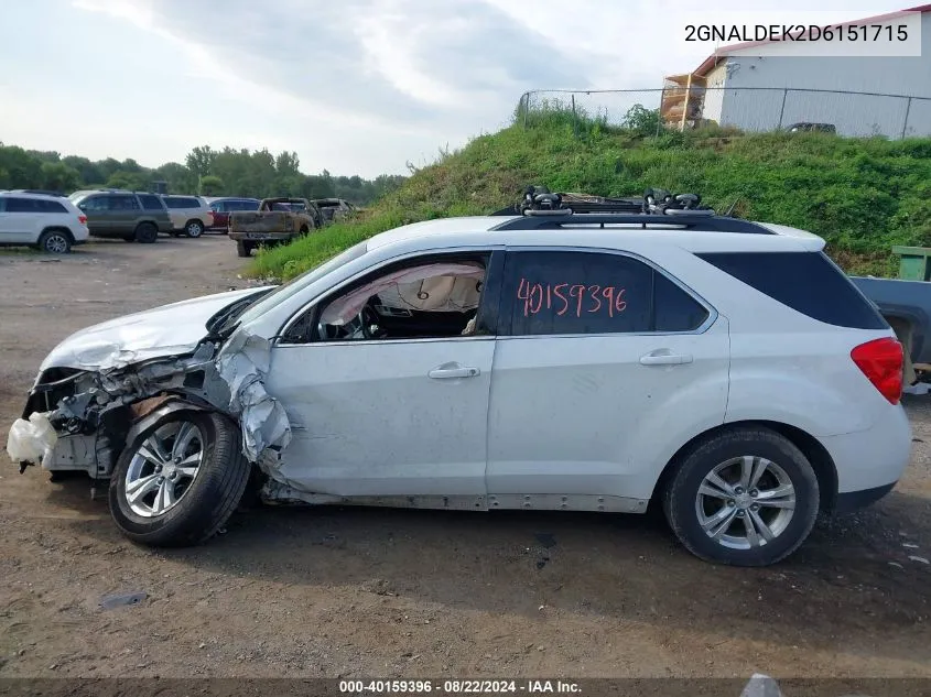 2GNALDEK2D6151715 2013 Chevrolet Equinox 1Lt