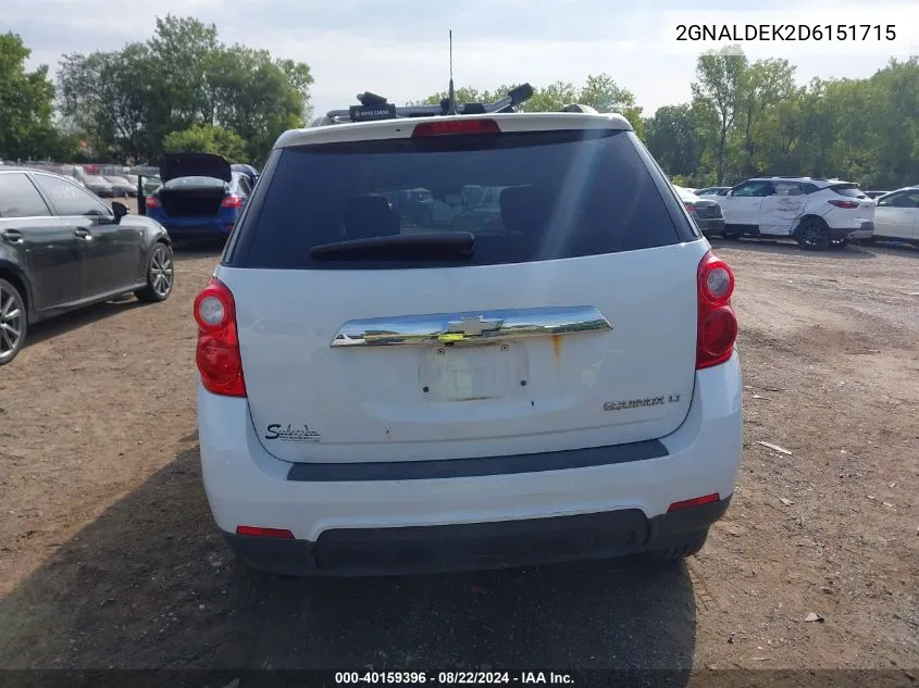 2GNALDEK2D6151715 2013 Chevrolet Equinox 1Lt