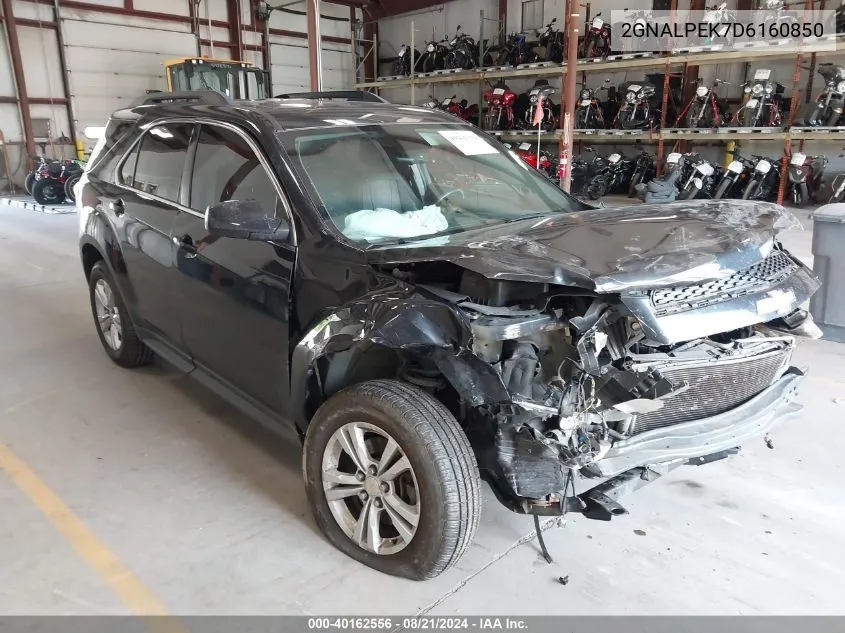 2013 Chevrolet Equinox 2Lt VIN: 2GNALPEK7D6160850 Lot: 40162556