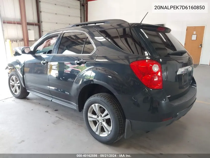 2013 Chevrolet Equinox 2Lt VIN: 2GNALPEK7D6160850 Lot: 40162556