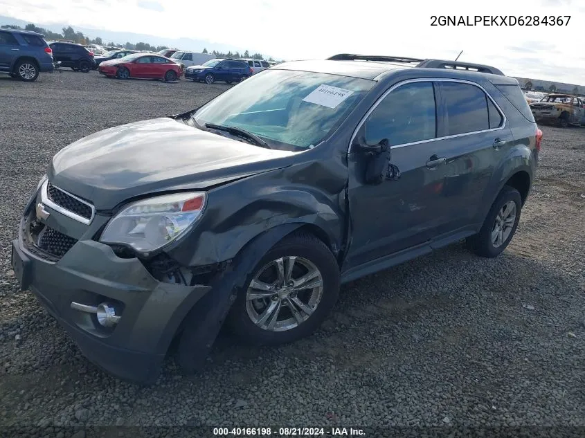 2013 Chevrolet Equinox Lt VIN: 2GNALPEKXD6284367 Lot: 40166198