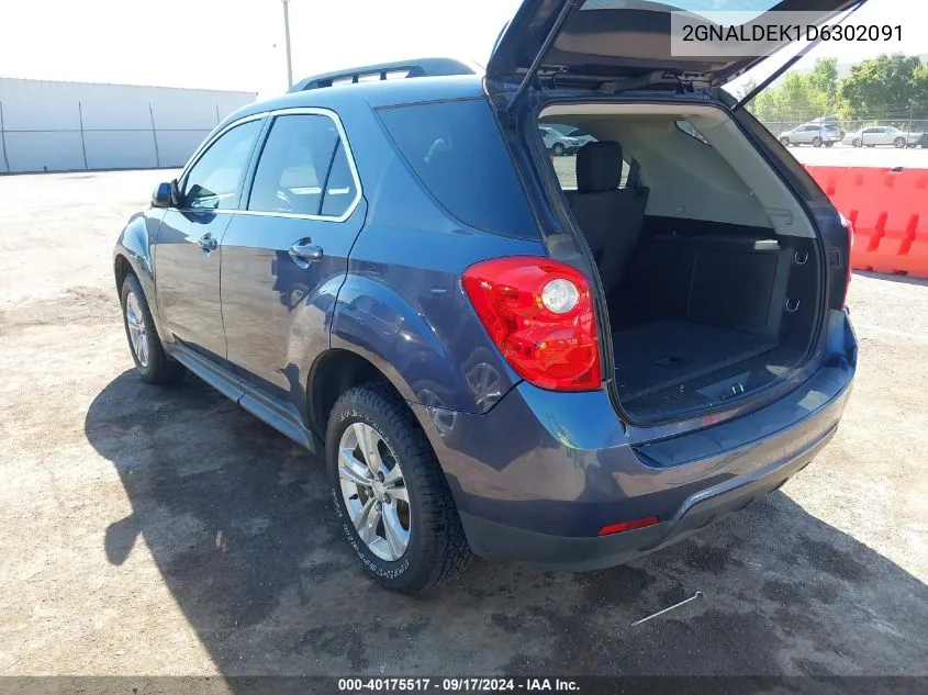 2013 Chevrolet Equinox 1Lt VIN: 2GNALDEK1D6302091 Lot: 40175517