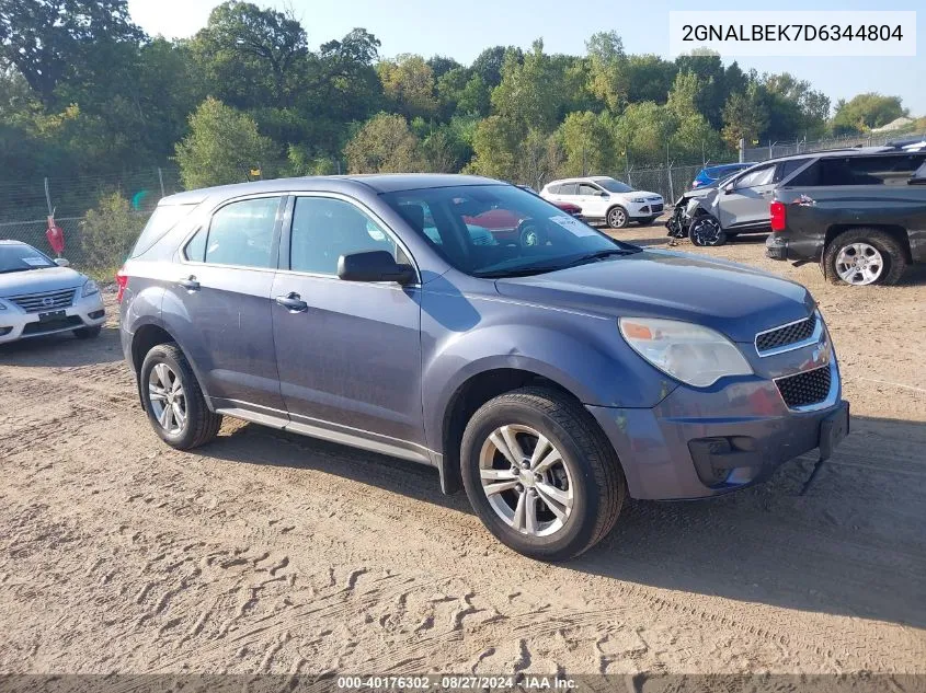 2013 Chevrolet Equinox Ls VIN: 2GNALBEK7D6344804 Lot: 40176302