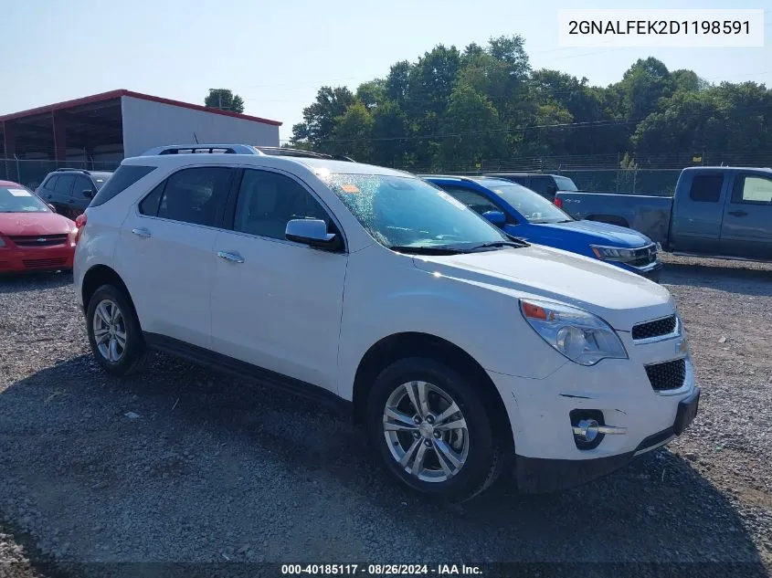 2013 Chevrolet Equinox Ltz VIN: 2GNALFEK2D1198591 Lot: 40185117