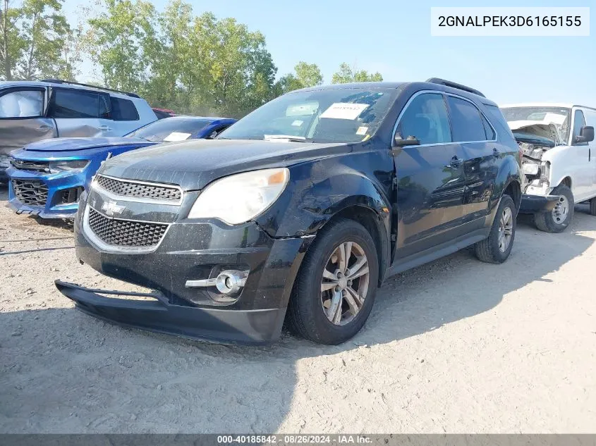 2013 Chevrolet Equinox 2Lt VIN: 2GNALPEK3D6165155 Lot: 40185842