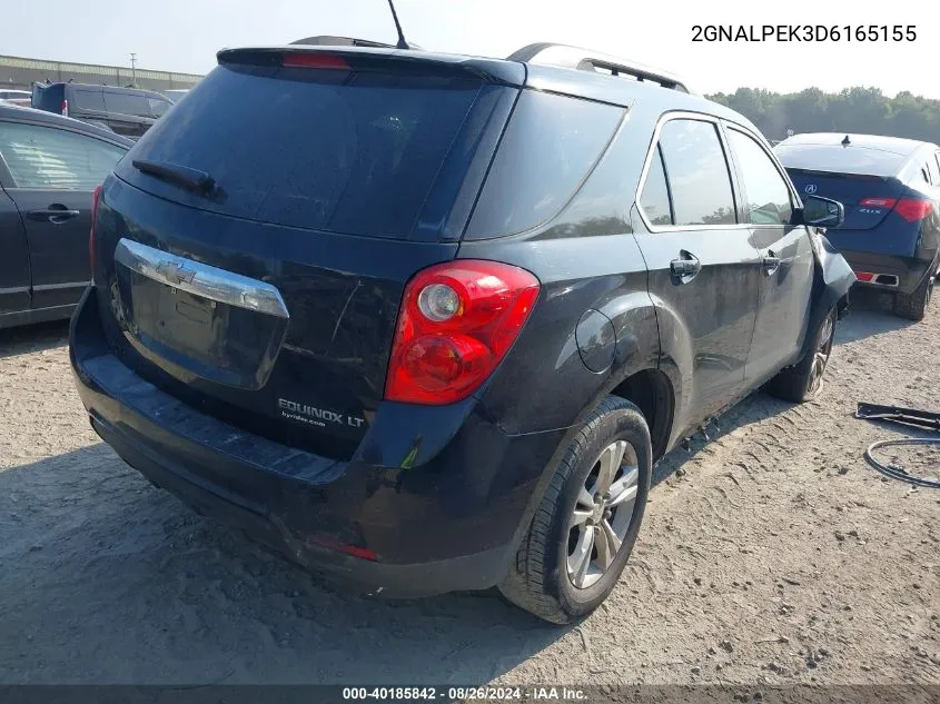 2013 Chevrolet Equinox 2Lt VIN: 2GNALPEK3D6165155 Lot: 40185842