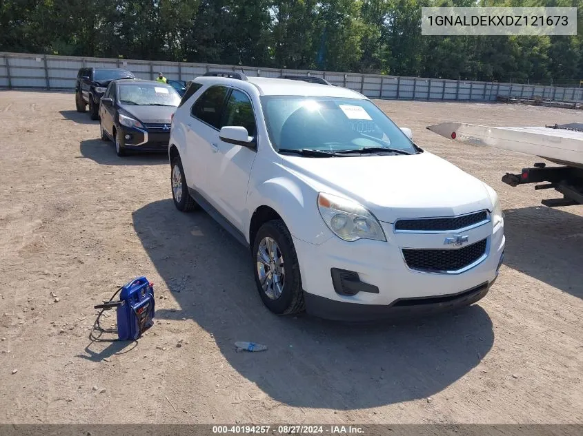 2013 Chevrolet Equinox 1Lt VIN: 1GNALDEKXDZ121673 Lot: 40194257