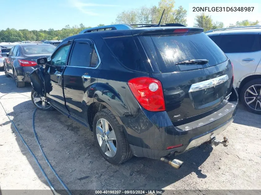 2GNFLGE31D6348987 2013 Chevrolet Equinox Ltz