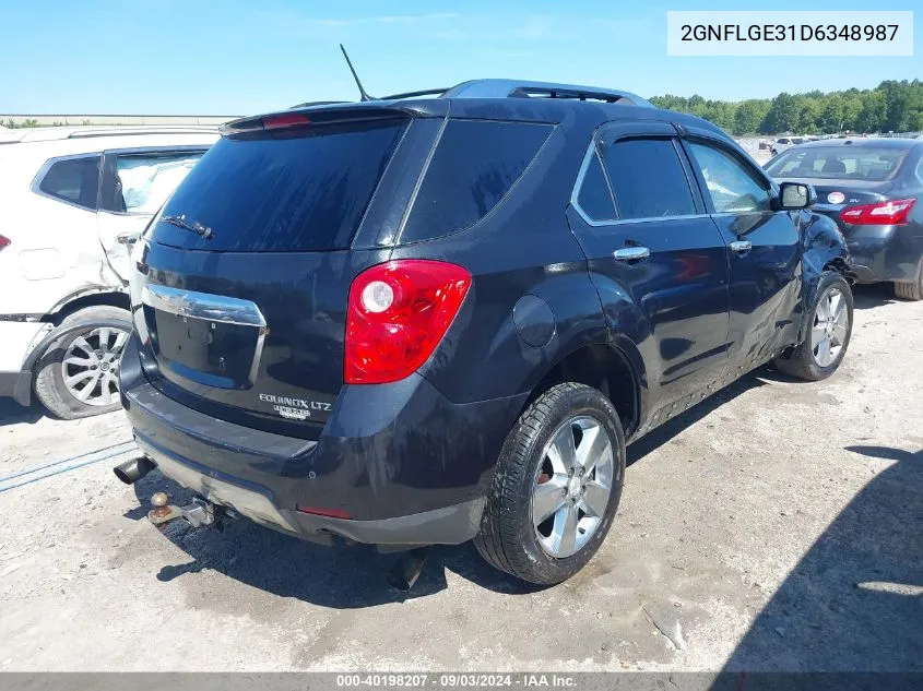 2GNFLGE31D6348987 2013 Chevrolet Equinox Ltz