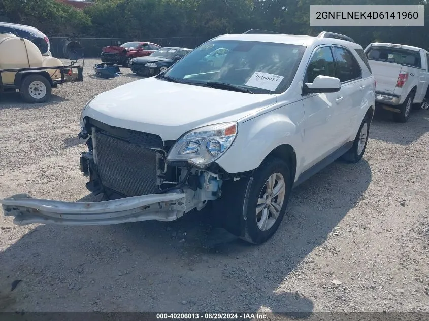 2013 Chevrolet Equinox 2Lt VIN: 2GNFLNEK4D6141960 Lot: 40206013