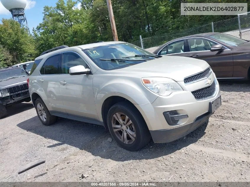 2013 Chevrolet Equinox 1Lt VIN: 2GNALDEK2D6402877 Lot: 40207558