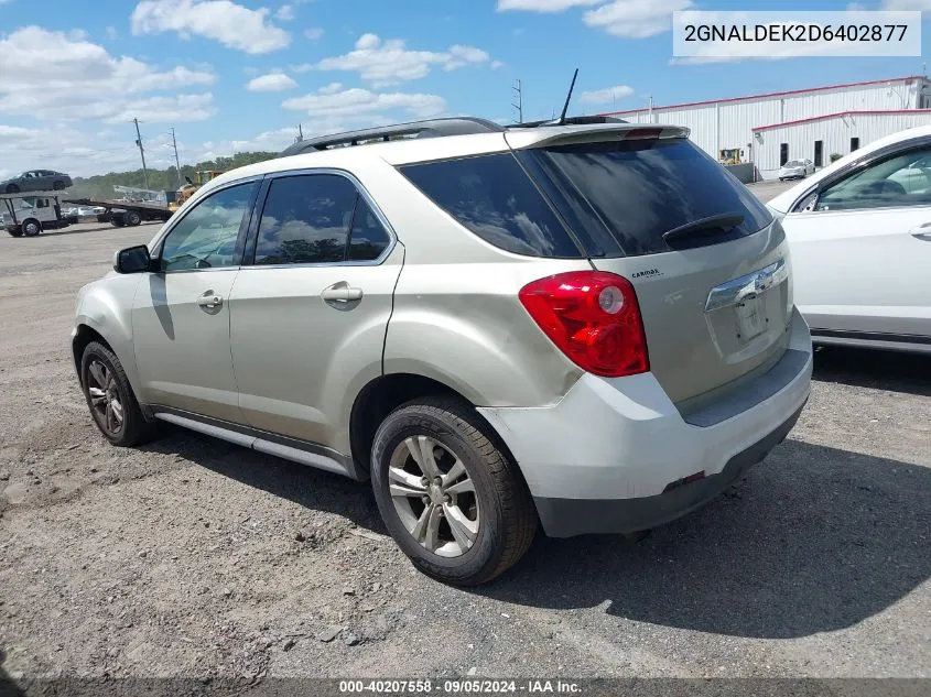 2013 Chevrolet Equinox 1Lt VIN: 2GNALDEK2D6402877 Lot: 40207558