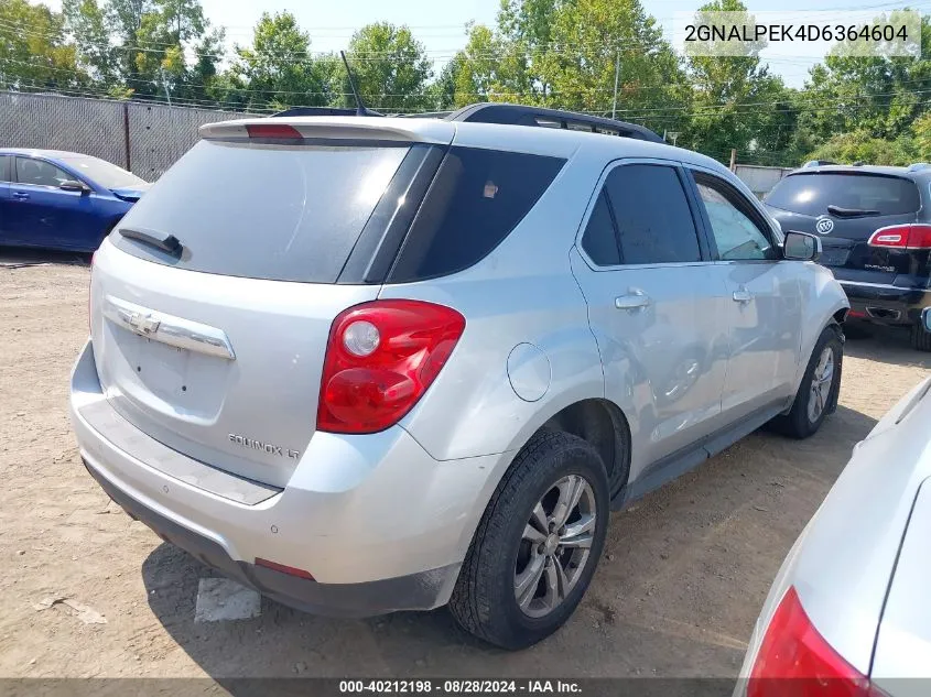 2013 Chevrolet Equinox 2Lt VIN: 2GNALPEK4D6364604 Lot: 40212198