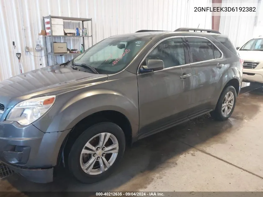 2013 Chevrolet Equinox 1Lt VIN: 2GNFLEEK3D6192382 Lot: 40212635