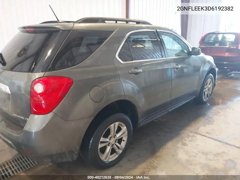 2013 Chevrolet Equinox 1Lt VIN: 2GNFLEEK3D6192382 Lot: 40212635