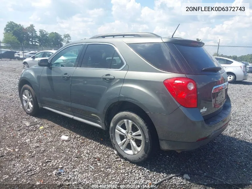 2013 Chevrolet Equinox 1Lt VIN: 2GNFLEEK0D6372743 Lot: 40230882